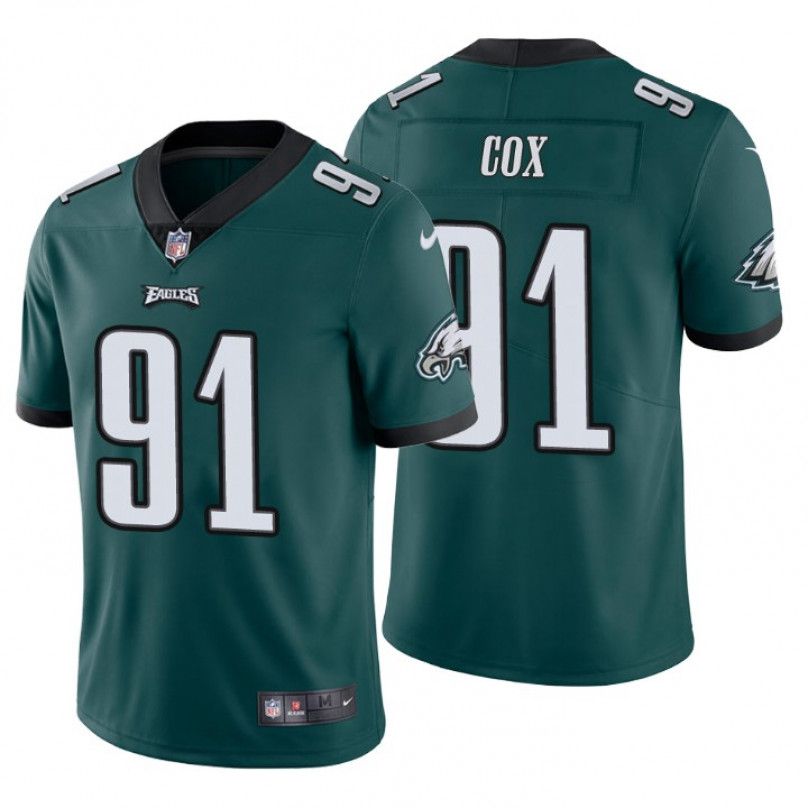 Men Philadelphia Eagles 91 Fletcher Cox Nike Midnight Green Vapor Limited NFL Jersey